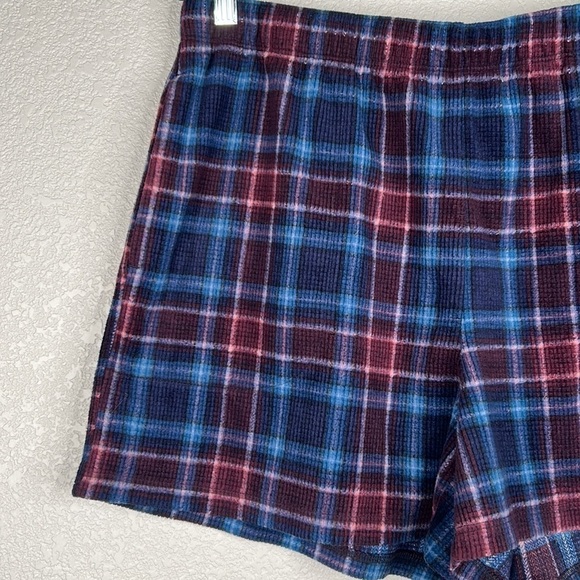 Eddie Bauer Plaid Super Soft Sleepwear with Pockets Shorts Size Large - Picture 2 of 6